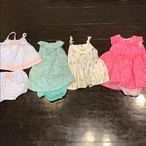 4 sweet little dresses. All 3m